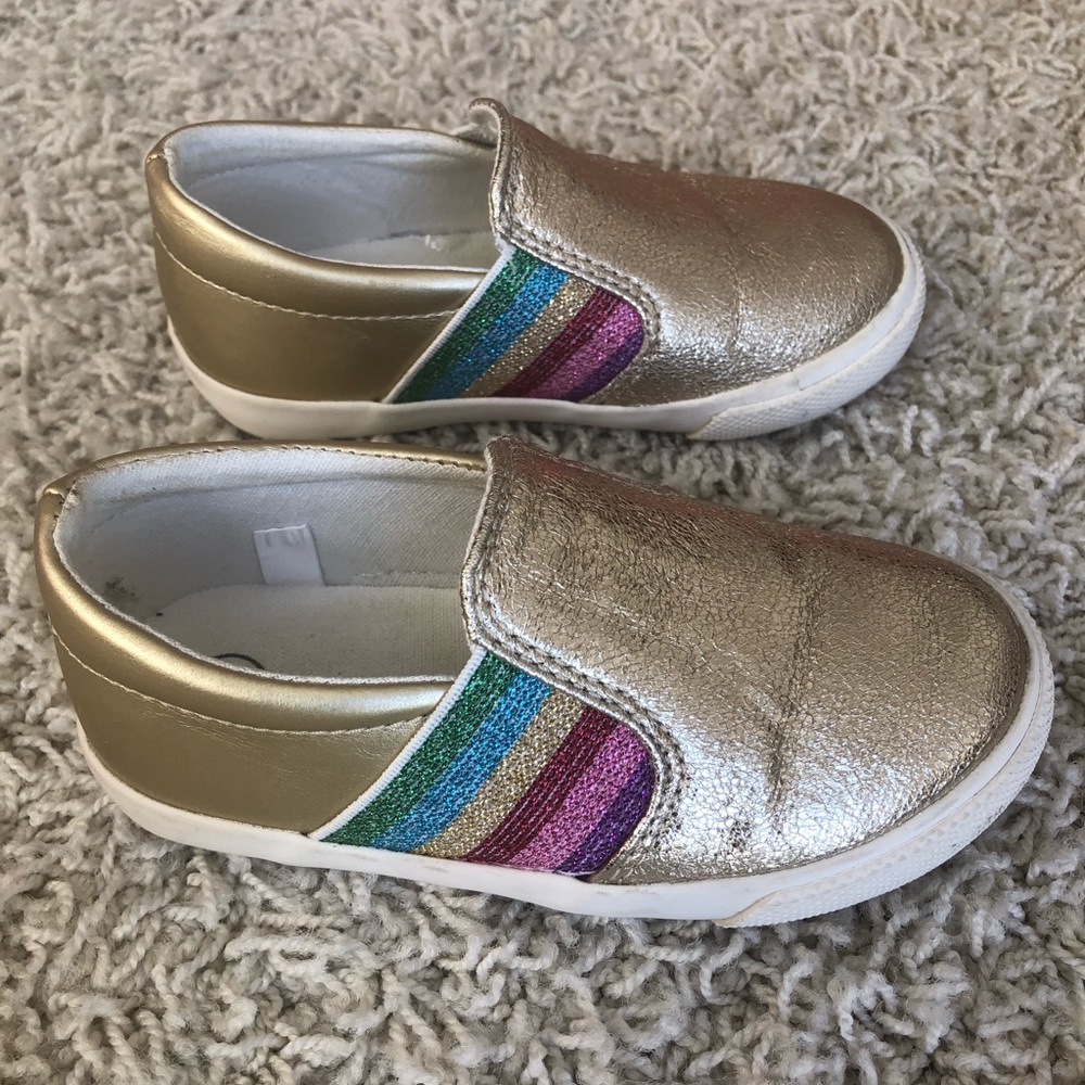 Cat & Jack Gold Toddler Sneakers size 7 - Picture 2 of 5